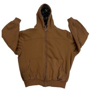 Walls Workwear Jacket Mens 2XL EnDuro70 Lined Chestnut Full Zip Hoodie